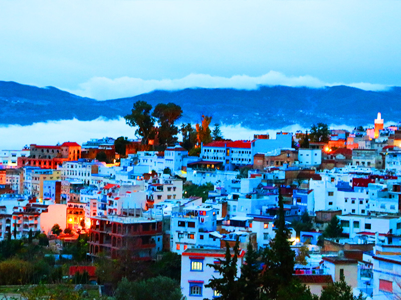 景點-摩洛哥-藍色山城