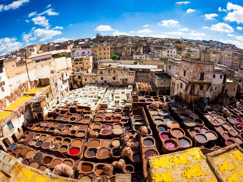 景點-摩洛哥-皮革染料場